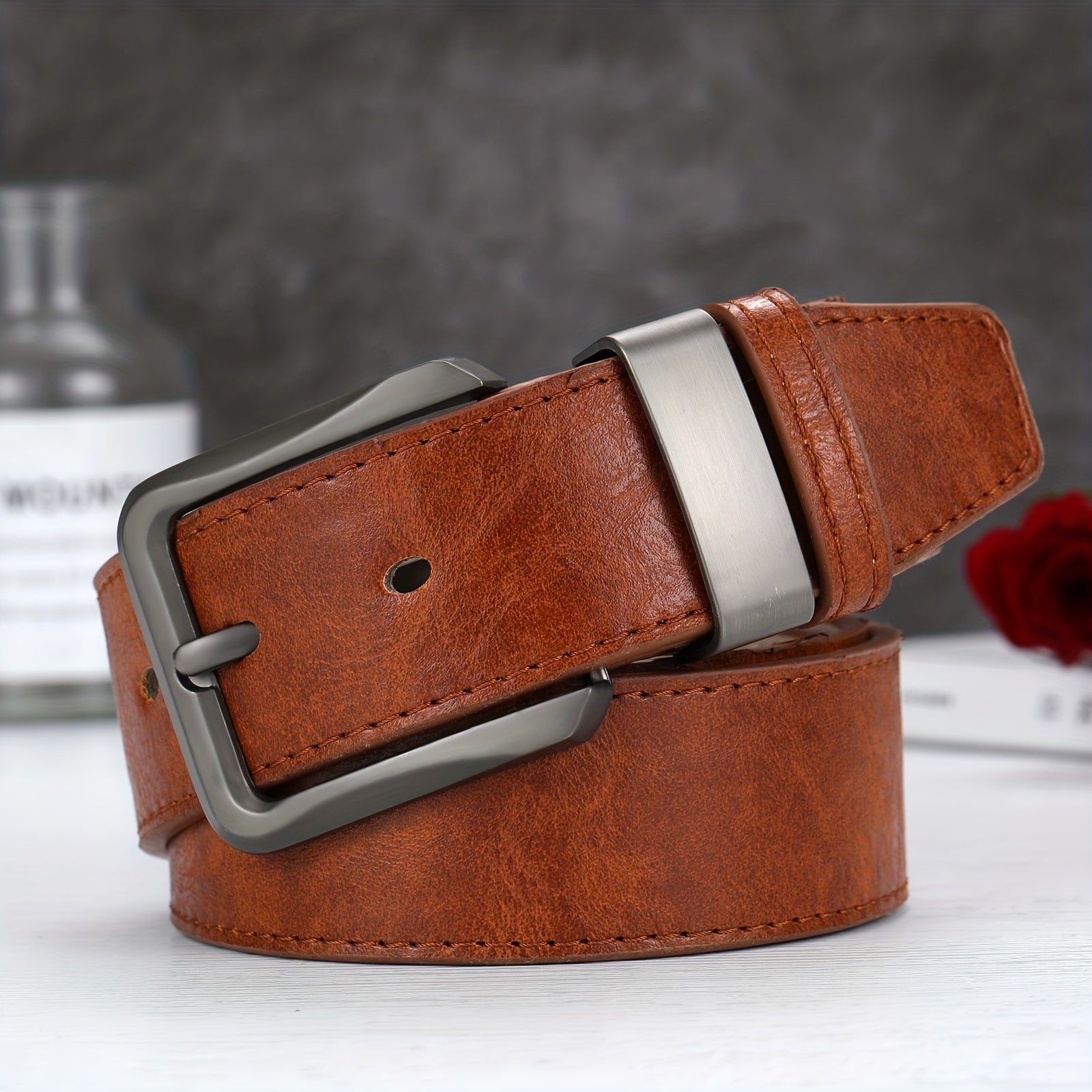 Men's Casual Sports Belt with Pin Buckle