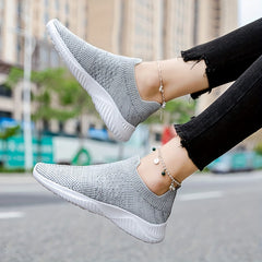 Women's Knit Sock Sneakers Lightweight Low Top Walking Shoes