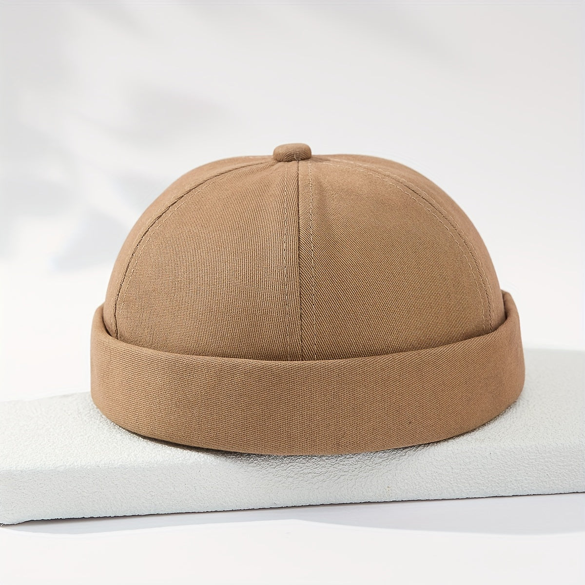 Retro Solid Street Melon Hat Men's Beanie Landlord Hat
