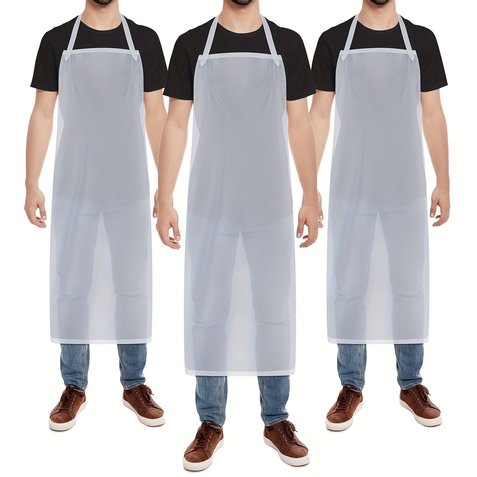 Waterproof PVC Apron Adult Pocket Apron Kitchen Supplies