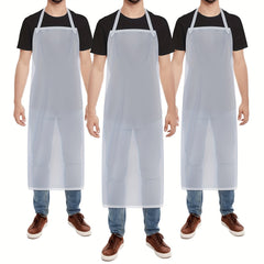 Waterproof PVC Apron Adult Pocket Apron Kitchen Supplies