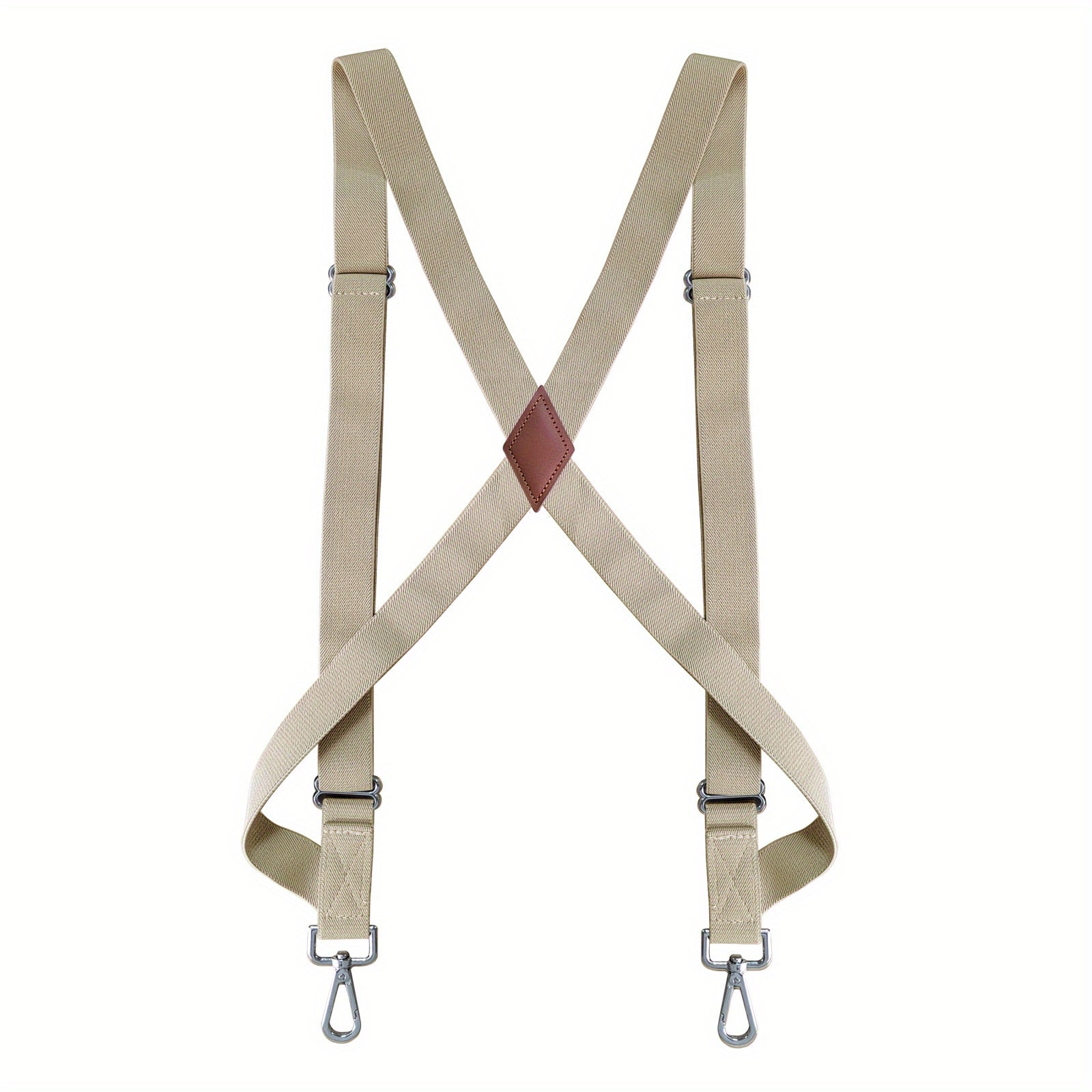 Men's Heavy Duty Trucker Suspenders 2" Wide X-back 2 Snap Hooks
