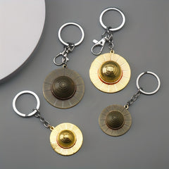 Anime Keychain Cosplay Unisex Keyrings Straw Hat Pendant Alloy Key Chains