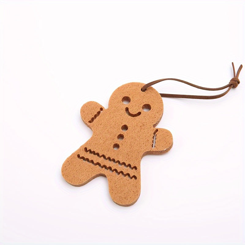 Christmas Gingerbread Man Felt Pendant DIY Decoration