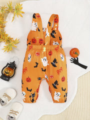 Halloween Party Bib Overalls for Toddler Baby Boys Girls
