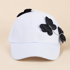 Butterfly Chain Decor Baseball Cap & Sun Hat Adjustable