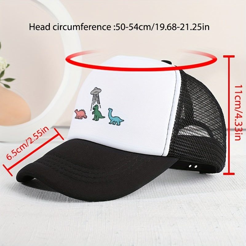 Teen Dinosaur Baseball Cap Sun Protection Adjustable Strap