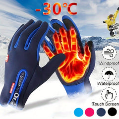 Winter Warm Gloves Full Finger Touch Screen Non-slip Waterproof Windproof