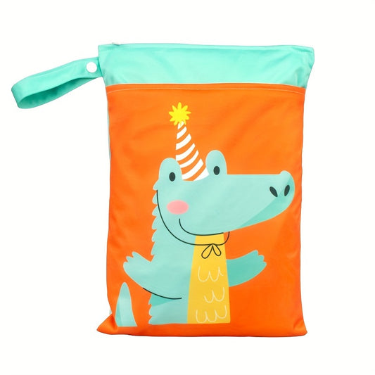 Wet Clothes Bag Diaper Nappy Animal Printed Beach Makeup Bag