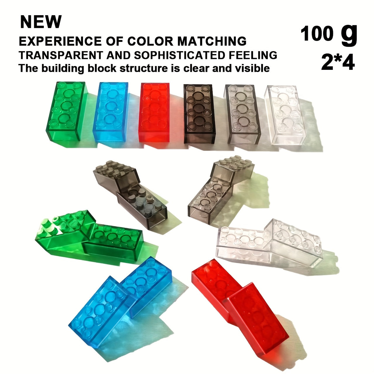 100G Transparent Building Blocks Small Particles 2 4 Compatible