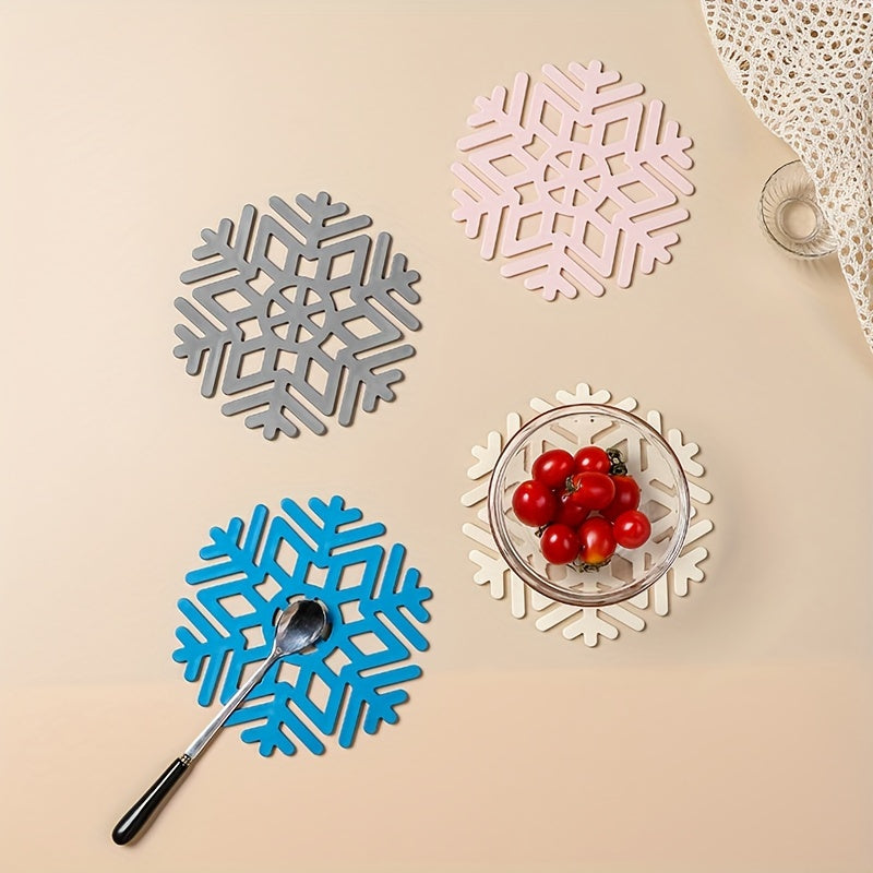 Geometric Snowflake Silicone Table Mats Heat Insulation Mats