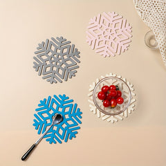 Geometric Snowflake Silicone Table Mats Heat Insulation Mats