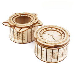 DIY Wooden Puzzle Box 3D Mechanical Model Kit Brain Teaser Toy