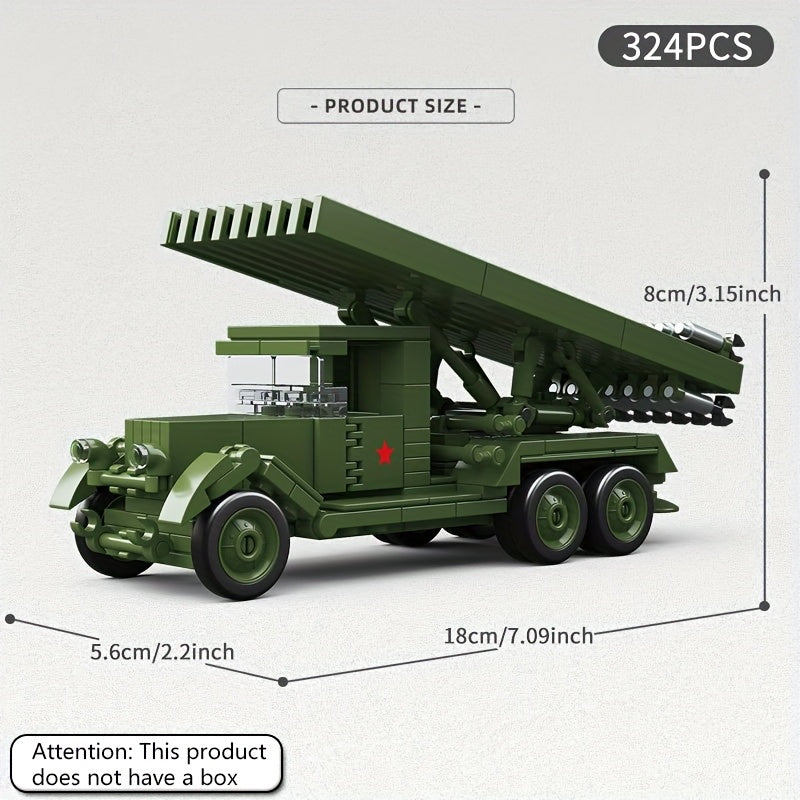 Car Rocket Launcher Building Block Missile Toy 324pcs