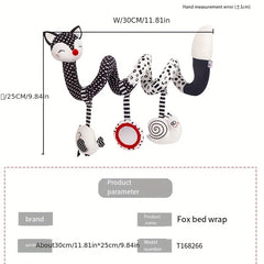 Newborn Baby Plush Toy for Soothing with Mirror Device