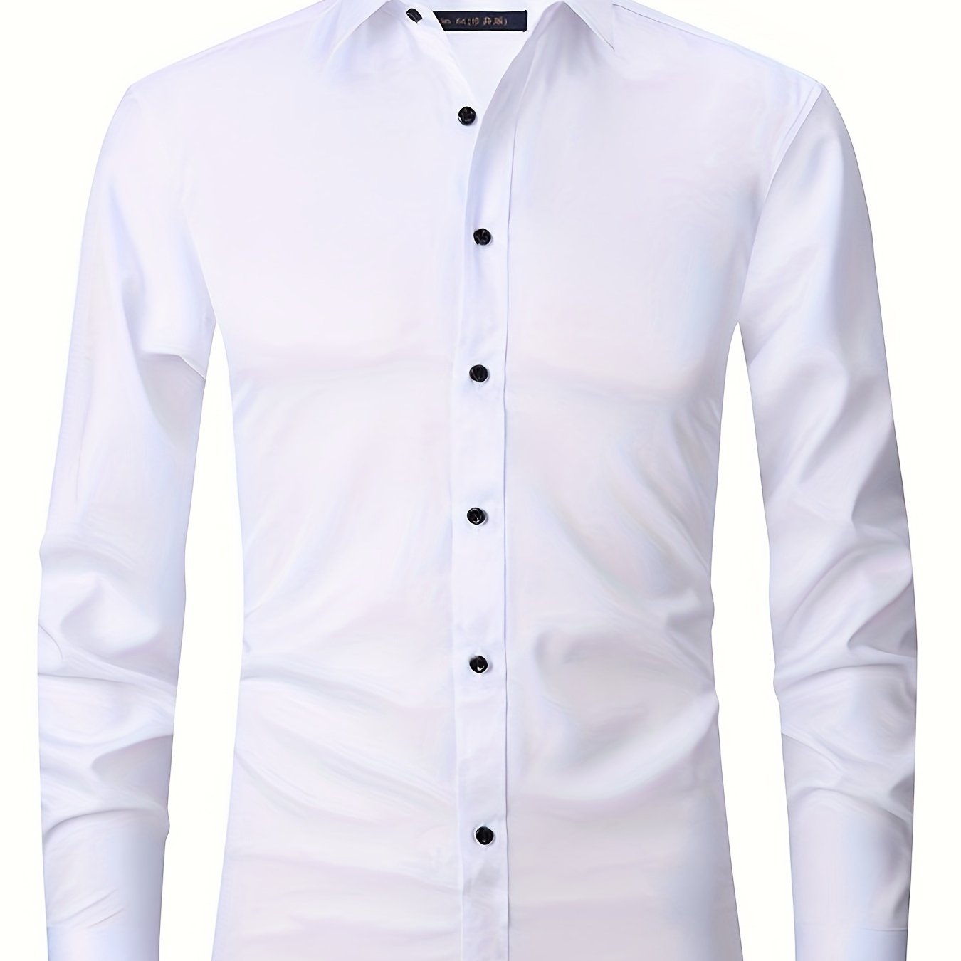Men's Slim Fit Long Sleeve Button Up Shirt