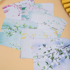 50 Sheets Double Sided Origami Paper Kit Pink Cartoon Pattern Easy Folding
