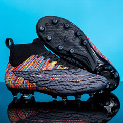 Kid's Outdoor Striped Soccer Cleats Anti Skid Shoes for Training
