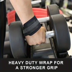 Neoprene Padded Wrist Straps for Weightlifting Bodybuilding Powerlifting