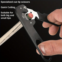 Precision Cue Tip Scissors for Snooker and Pool