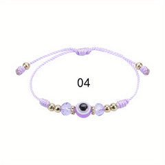 Multicolor Evil Eye Bracelet for Protection and Good Luck