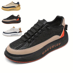 Men's Stitched Lace Up Chunky Sneakers Assorted Colors