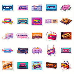 50pcs Cartoon Tape Stickers For Laptop Helmet Desktop Water Cup Decorative
