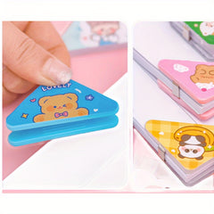2pcs Triangle Clip Stationery File Clip Tool Office Supplies Creative Bill Clip