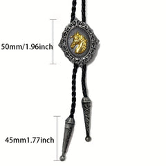 Retro Horse Head Pendant Tie Adjustable Neckties Business
