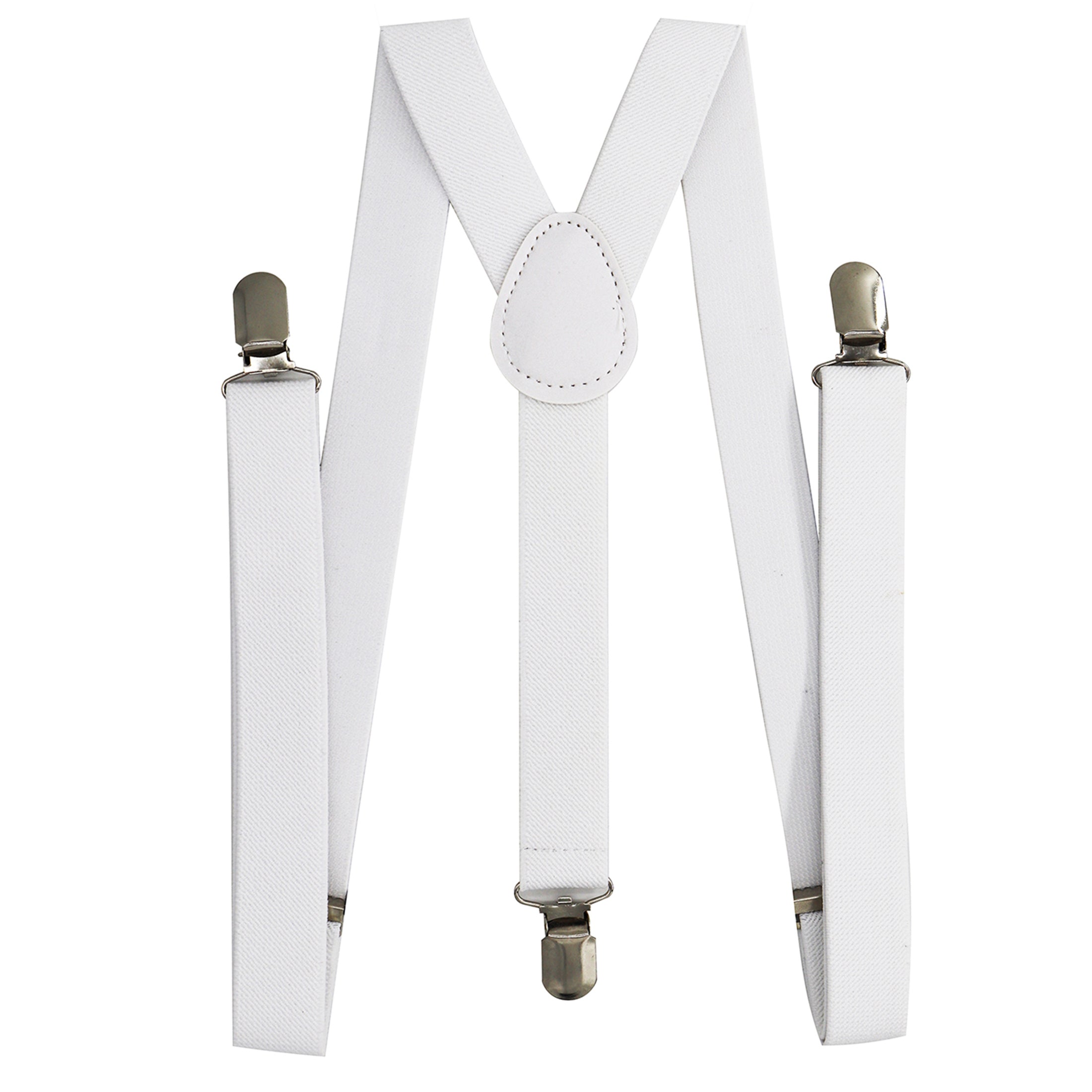 Plain Elastic Suspender with Bow Ties for Men