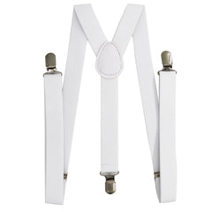 Plain Elastic Suspender with Bow Ties for Men