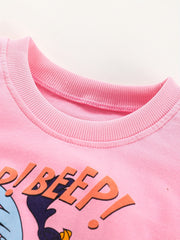 Fancy Duck Graphics Girls' Cotton Sweatshirt Pullover