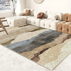 Geometric Tree Pattern Faux Cashmere Rug