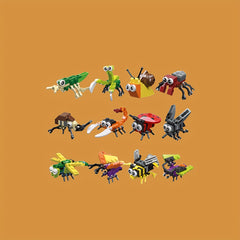 12pcs Insect Animal Party Building Blocks Educational Toys