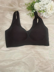 Striped Wireless Bra Comfy & Breathable Skin friendly Bra Women's Lingerie