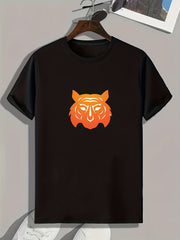 Beast Pattern Print Men's Sports Tee Shirt - Summer Outdoor Wear