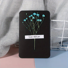 Dried Flower Greeting Cards - Anniversary Business Couple Student Message