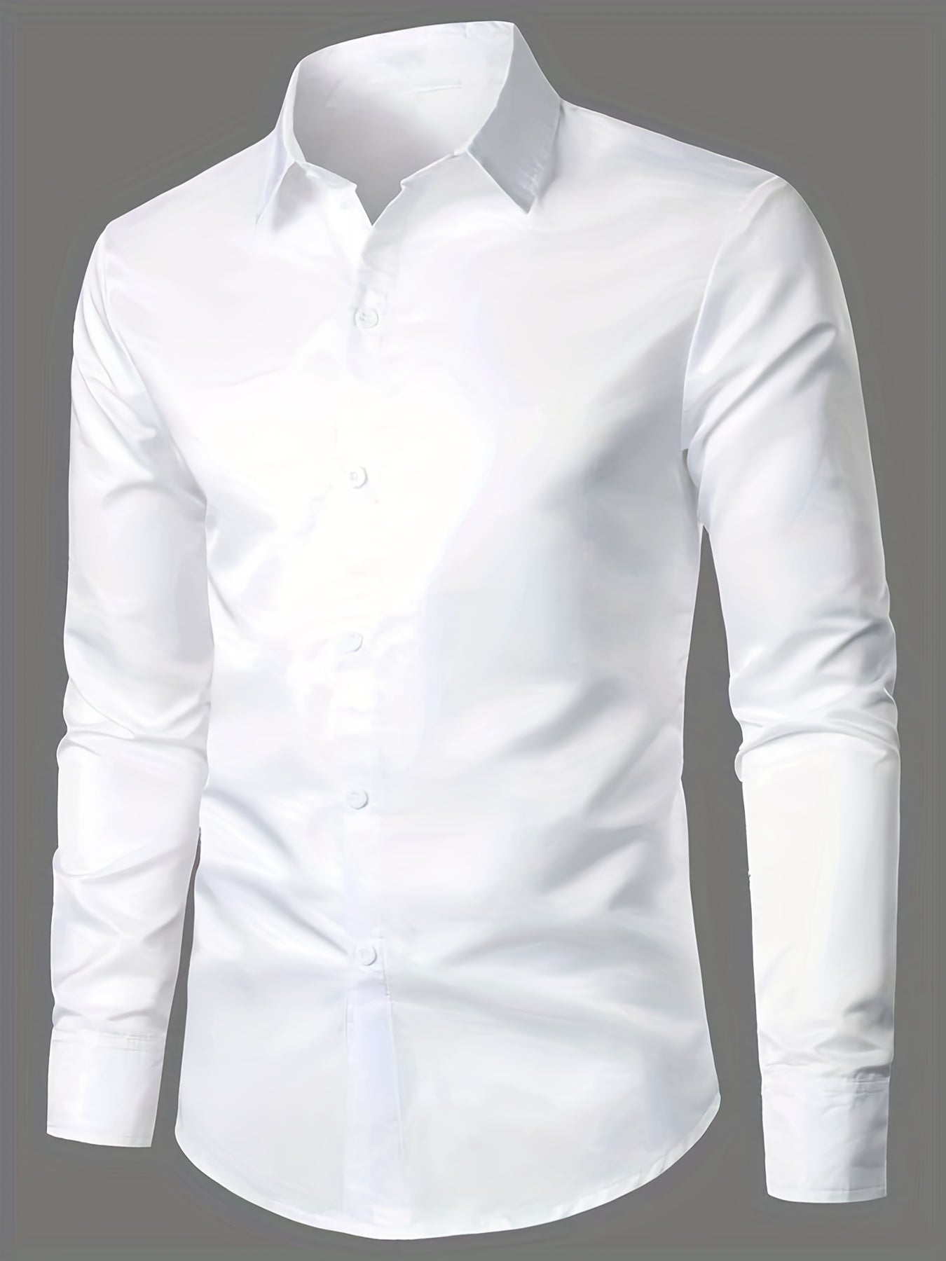 Men's Classic Long Sleeve Shirt Button Up Semi-Formal Casual Business Wear