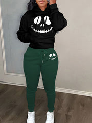 Women's Plus Graphic Print Hoodie & Joggers Set