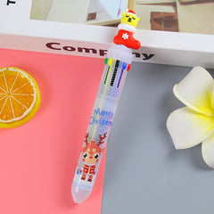 4pcs Christmas Bullet Tip Pens w/ Twistable Refills 10 Options Red Green Yellow