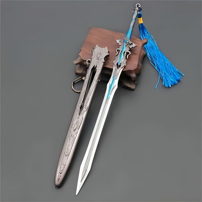 Mini Sword Pendant Keychain with Sheath Toy Sword Bag Decoration