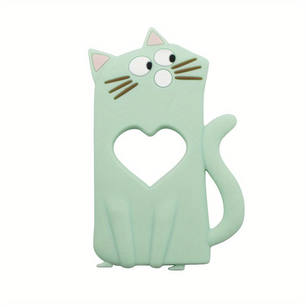 Silicone Baby Teether Toy Cat Teething Relief for Sore Gums