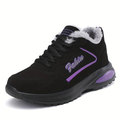 Women's Non-slip Thickened Sport Shoes Comfortable Medium Tube Hiking Shoes