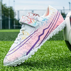 Adult Turf Football Boots Hook Loop Professional TF Soccer Cleats