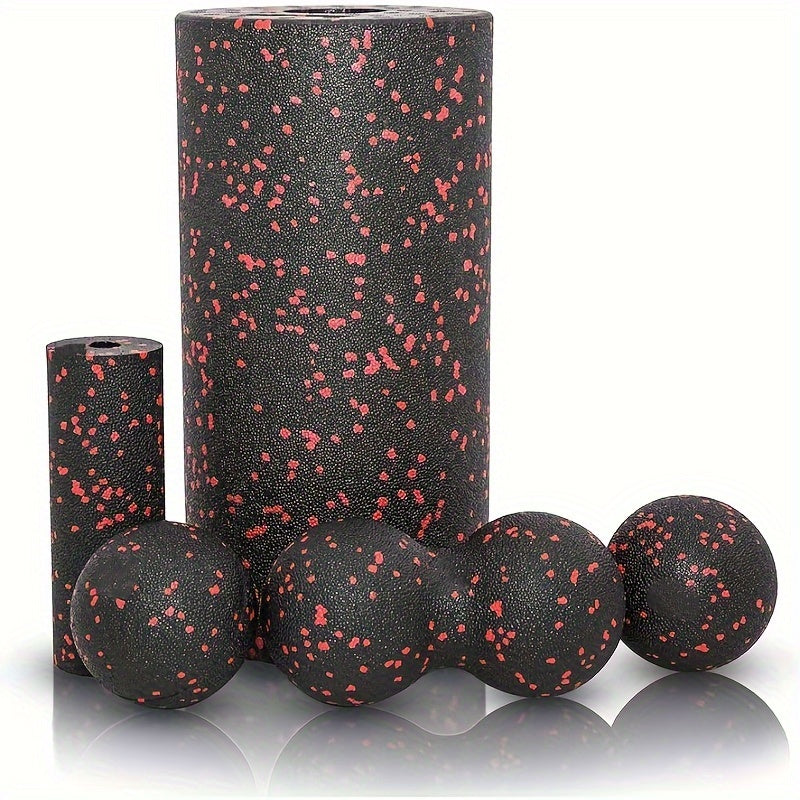 5pcs Foam Roller Set for Massage Pilates Yoga Back Roller Foot Massage Ball