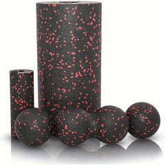 5pcs Foam Roller Set for Massage Pilates Yoga Back Roller Foot Massage Ball