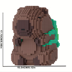 5001pcs Capybara Backpack Building Blocks Gift for Decoration