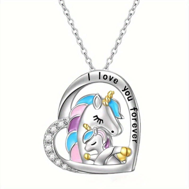 Unicorn Pendant Necklace Gift For Girls