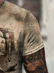 Route 167 & Classic Car Print Men's Short Sleeve T-shirt