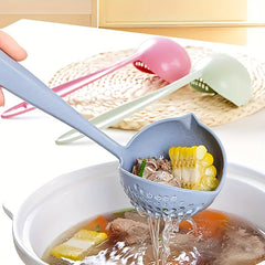 Wheat Straw Ladle Soup Spoon Leak Spoon 2-in-1 Plastic Tableware